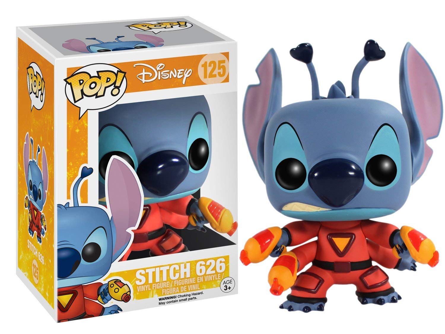 Funko POP Disney: Lilo & Stitch - Stitch 626 Pop! Vinyl Figure (Bundled with Compatible Pop Box Protector Case), Multicolor, 3.75 inches