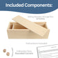 WE Games Wooden Block Stacking Party Game for Adults, Tumble Tower Wedding Guest Book Alternative, Tabletop Games, Includes Storage Case, 12 inches