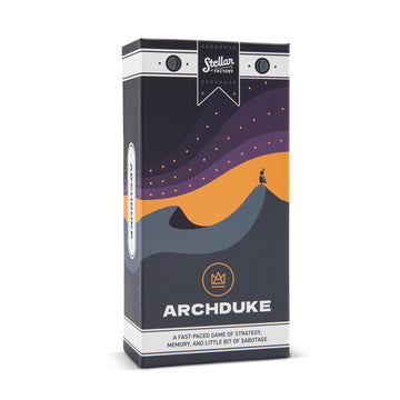 Stellar Factory Archduke | Strategy & Memory Card Game | 2-6 Players, Ages 12+ | Screen-Printed Wood Tokens | 104 Cards