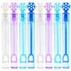 48 Pack Bubbles for Kids Party Favors - 4 Colors Mini Snowflake Bubble Wand Bulk with Bubbles Refill Solution Toys for Christmas Winter Easter Basket