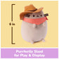 GUND Pusheen Cowboy Squisheen 6-Inch Squishy Plush Toy; Ages 8+