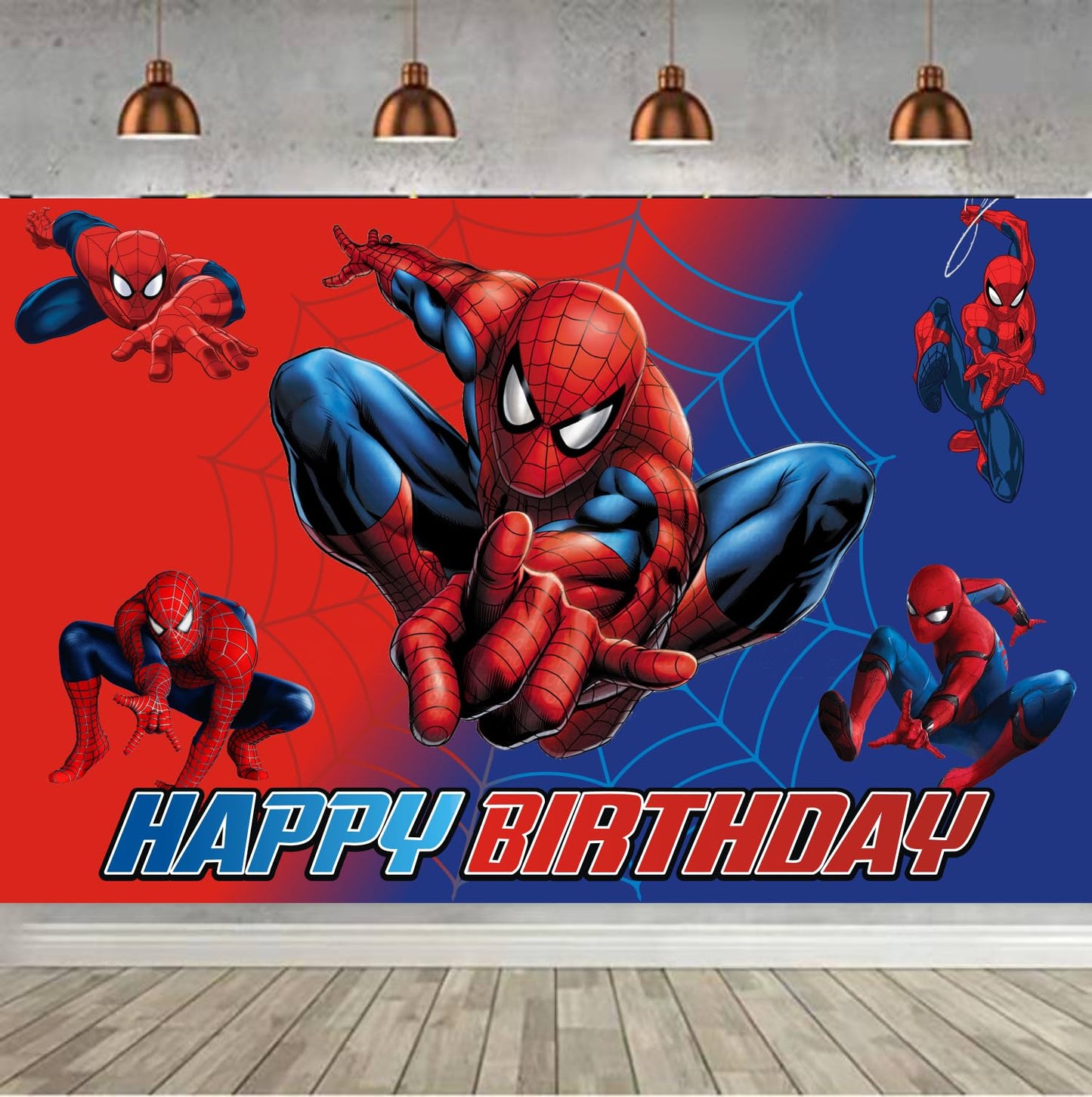1PCS Background Birthday Decorations, Happy Birthday Banner Backdrop Birthday Party Supplies (Style 1)