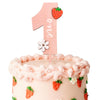 CIEQR Strawberry One Cake Topper