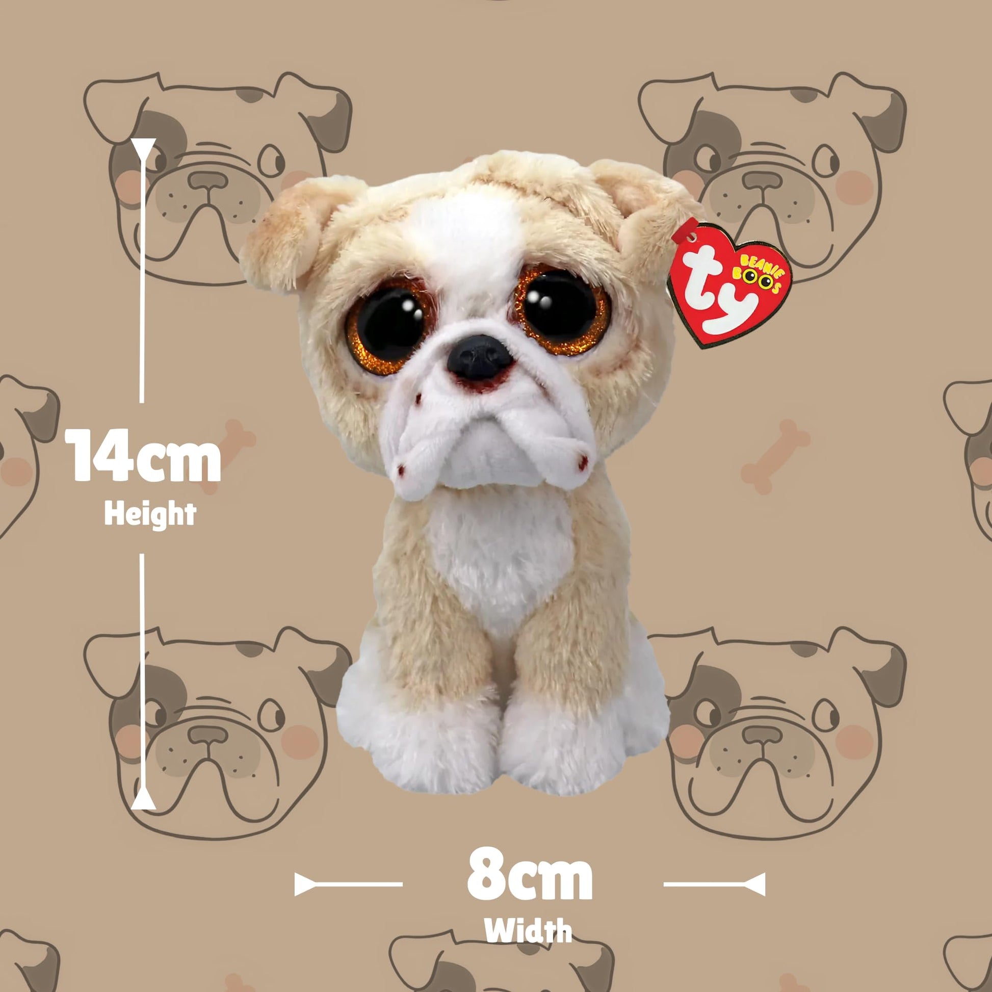 Ty Beanie Boo Pooch The English Bull Dog - 6"