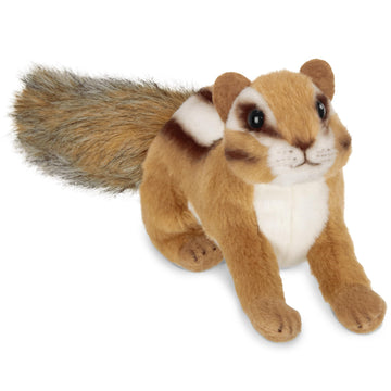 Bearington Chippie Chipmunk Stuffed Animal - 7" Realistic Stuffed Animals with Soft Fur for Toddlers and Wildlife Animal Lovers - Plush Toy Chipmunk