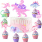 211 Pcs Dinosaur 2nd Birthday Party Supplies, Girl Dino Two Rex Birthday Decorations, 20 Serves Include Paper Plates, Cups, Napkins, Tablecloth, Cake