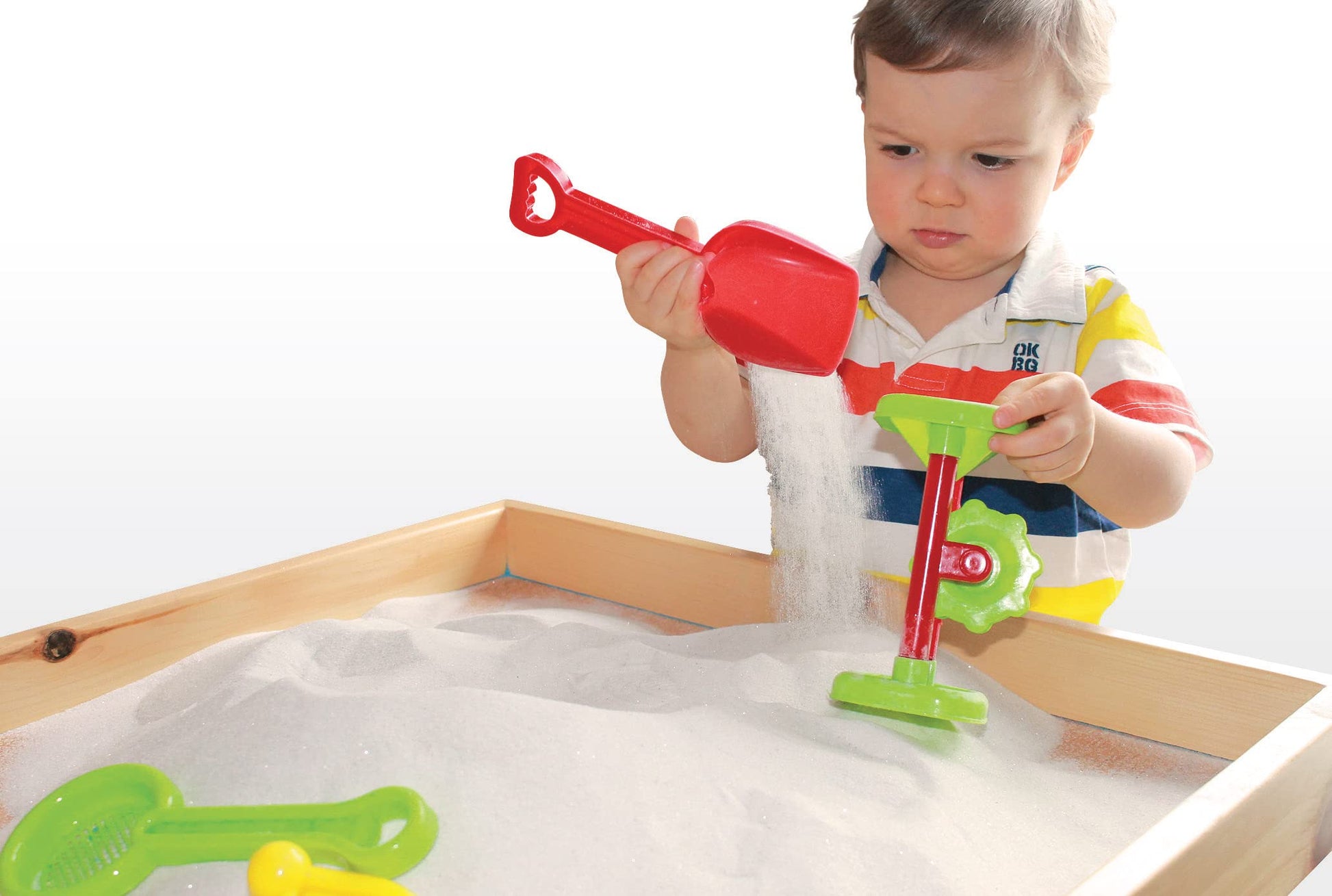 Sandtastik Therapy Play Sand - White, 25 lb (11.3 kg) Box - Fill Sensory Tables, Sand Trays & Water Tables! Formulated for Therapy Professionals