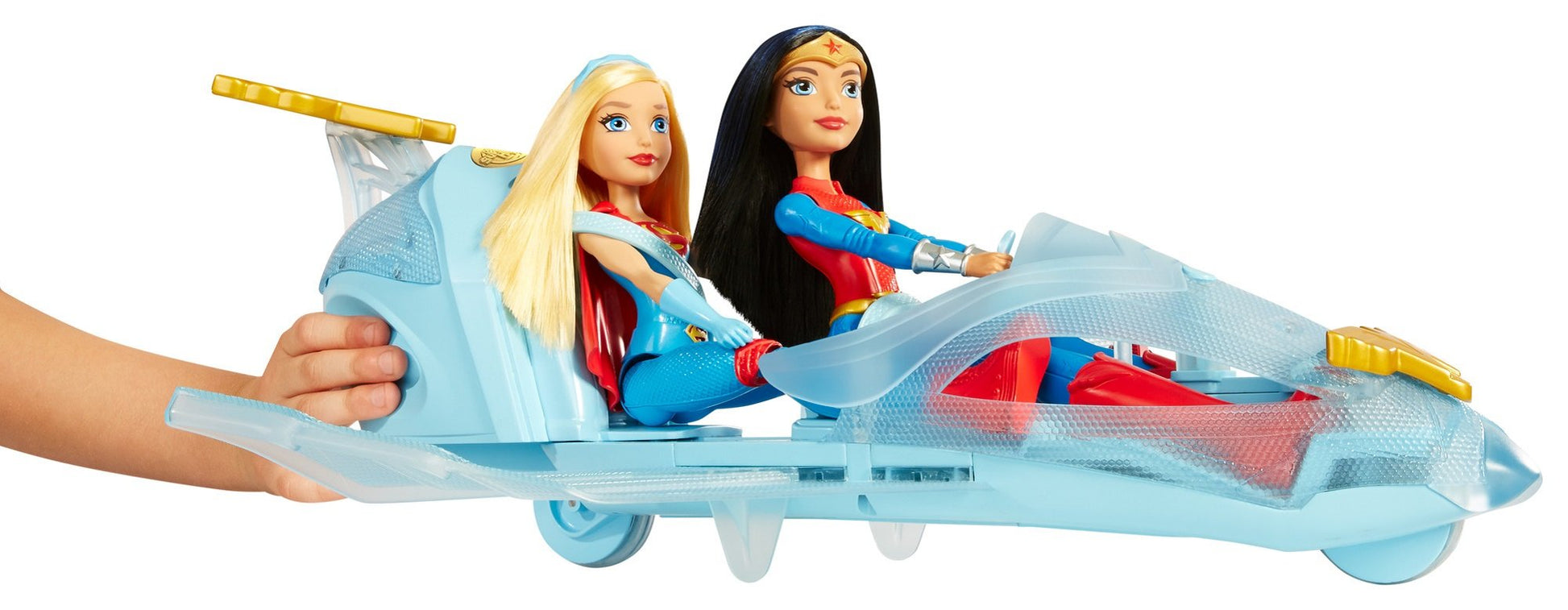 DC Super Hero Girls Wonder Woman & Invisible Jet Dolls, Multicolor, 19.0 inches tall