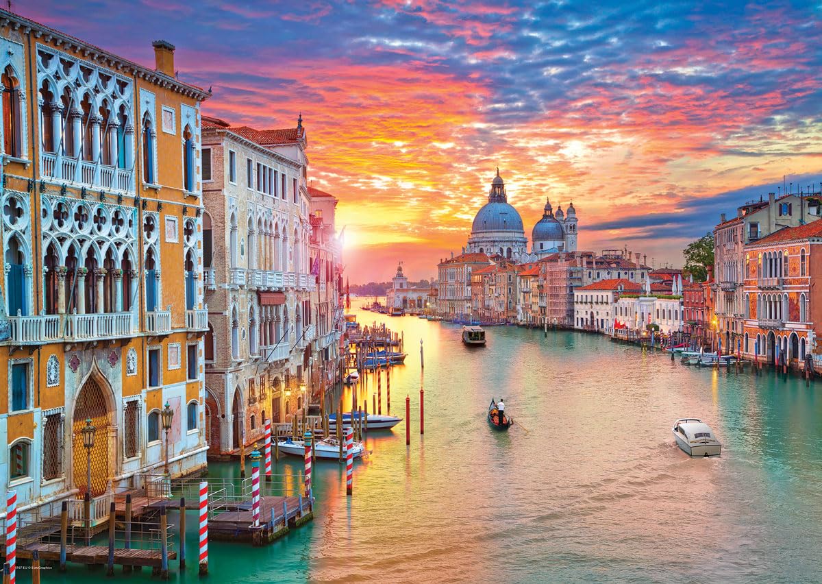 Eurographics, Grand Canal, Venice, 1000 Piece Puzzle, City Collection, HDR Photography