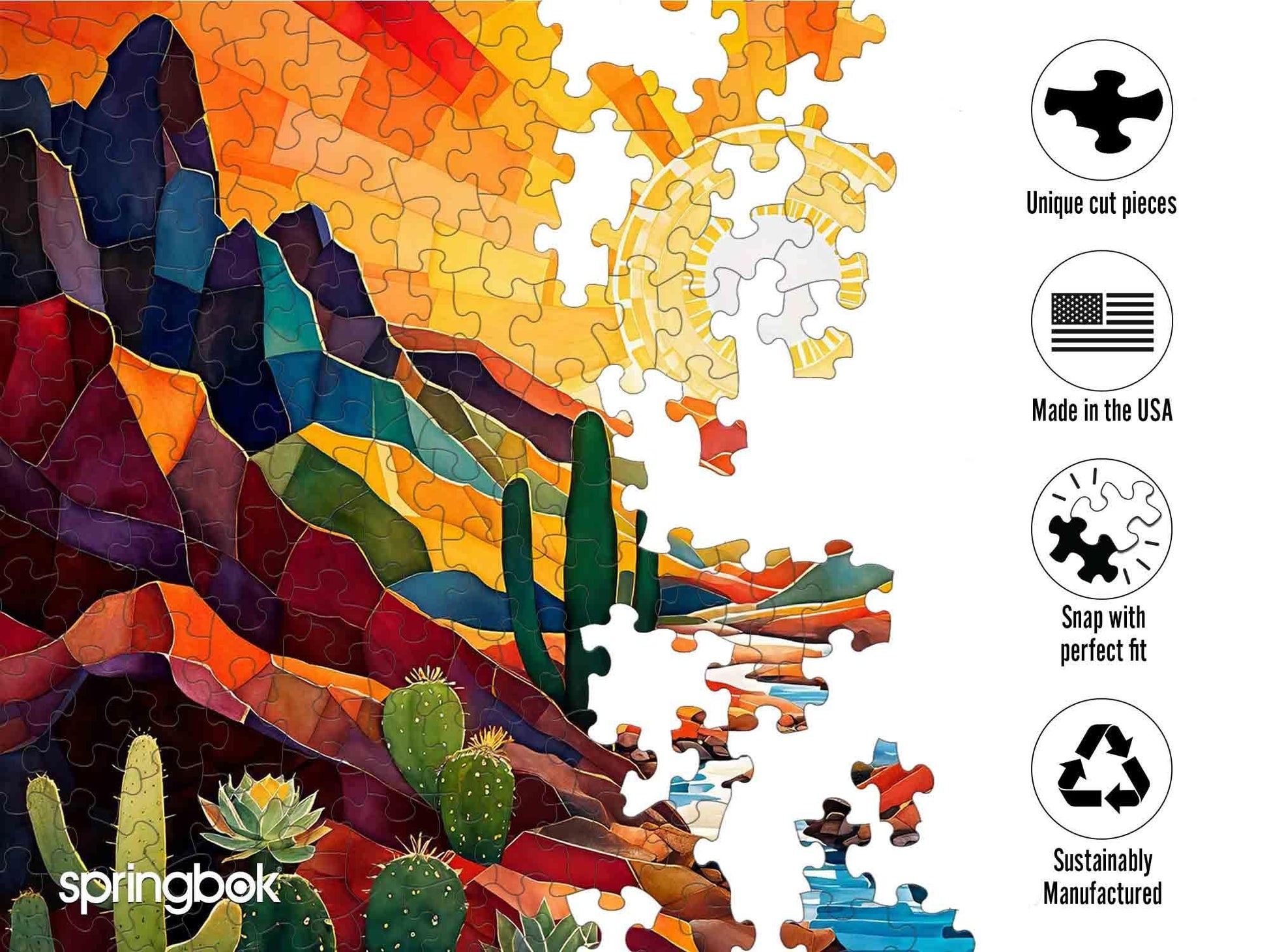 Springbok Southwest Sunrise 1000 Piece Jigsaw Puzzle for Adults