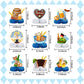 9 Pcs Oktoberfest Honeycomb Centerpieces