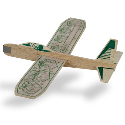 Guillow's 12" Balsa Glider Planes: Happy Birthday - 6 Pack Bundle - Flying Airplane Building Kit, Assemble & Decorate Wooden Gliders, Party Craft Kids