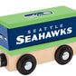 MasterPieces NFL Seattle Seahawks Real Wood Toy Train Boxcar, 6.5" x 5.5" x 2"