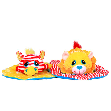 Basic Fun Cutetitos 39269 Budditos Food Pairings Series, Buttered Popcorn Edition, Two 5 Inch Cuddly Toys, Best Friend Teddy, Soft Toys for Girls