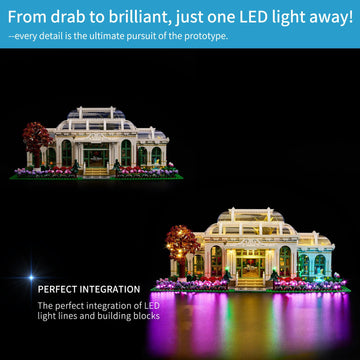 BrickSoul LED Light Kit for Lego 21353 Botanical Garden Building Set, Botanical Garden Light-Up Kit, Does Not Include Building Brick Set (Classic