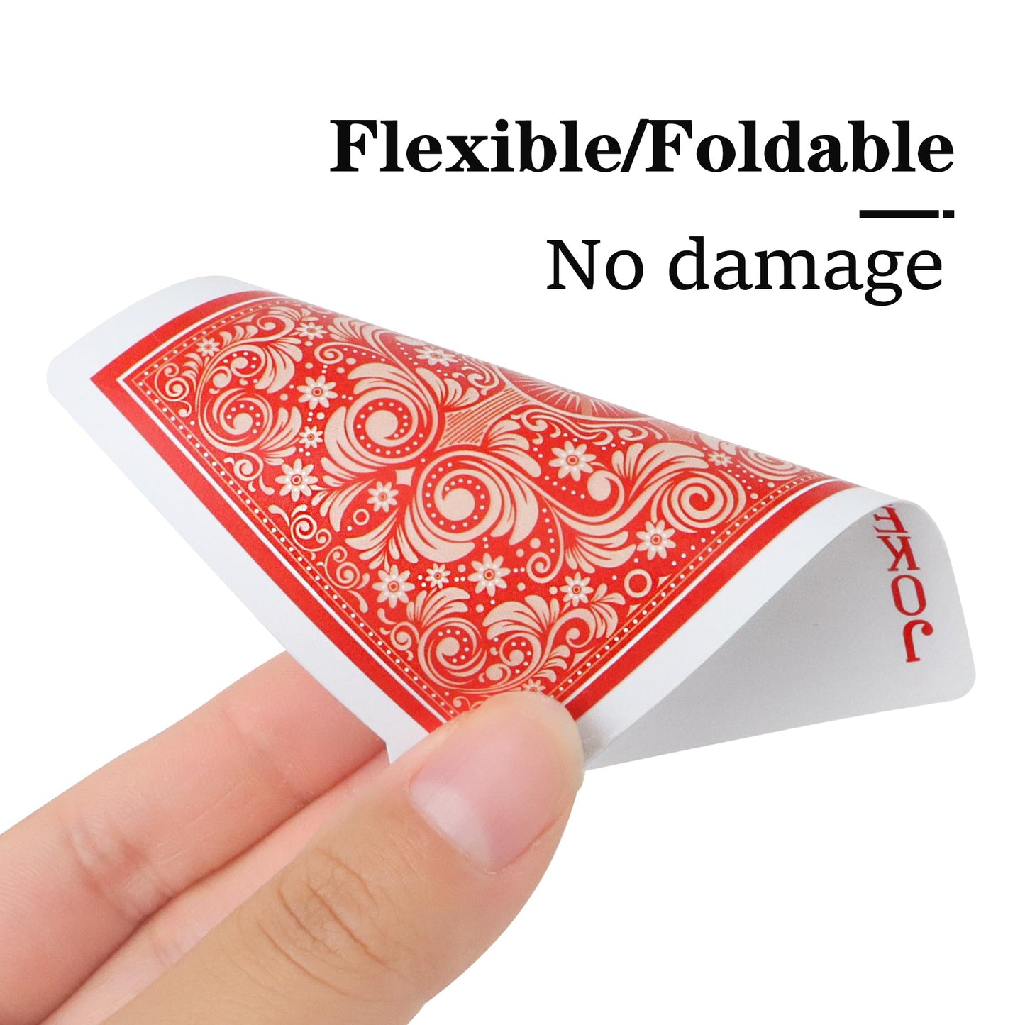 Timenued Plastic Playing Cards Waterproof Playing Cards 2 Pack,Decks of Poker Cards Set for Adults,Poker Size Regular Index,Suitable for Various Cards