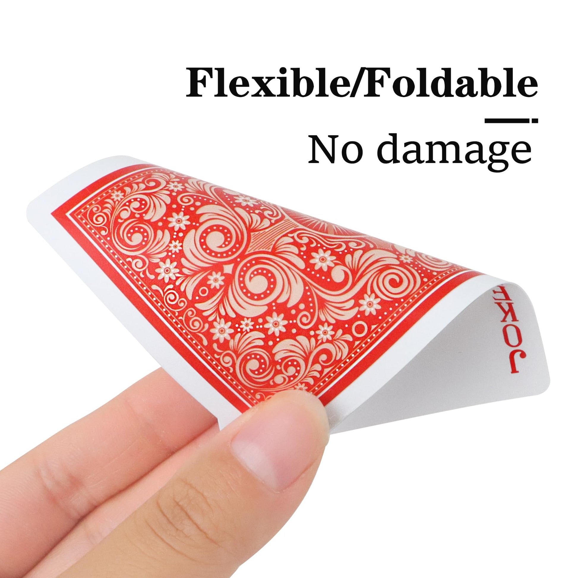 Timenued Plastic Playing Cards Waterproof Playing Cards 2 Pack,Decks of Poker Cards Set for Adults,Poker Size Regular Index,Suitable for Various Cards