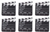 Rhode Island Novelty 7 Inch x 8 Inch Hollywood Movie Clapboard, Six Per Order