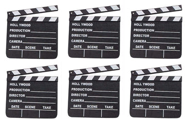 Rhode Island Novelty 7 Inch x 8 Inch Hollywood Movie Clapboard, Six Per Order