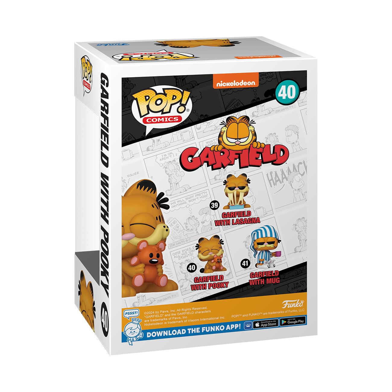 Funko POP! Comics: Garfield- Garfield with Pooky - Collectable Vinyl Figure - Gift Idea - Official Merchandise - for Kids & Adults - Cartoons Fans