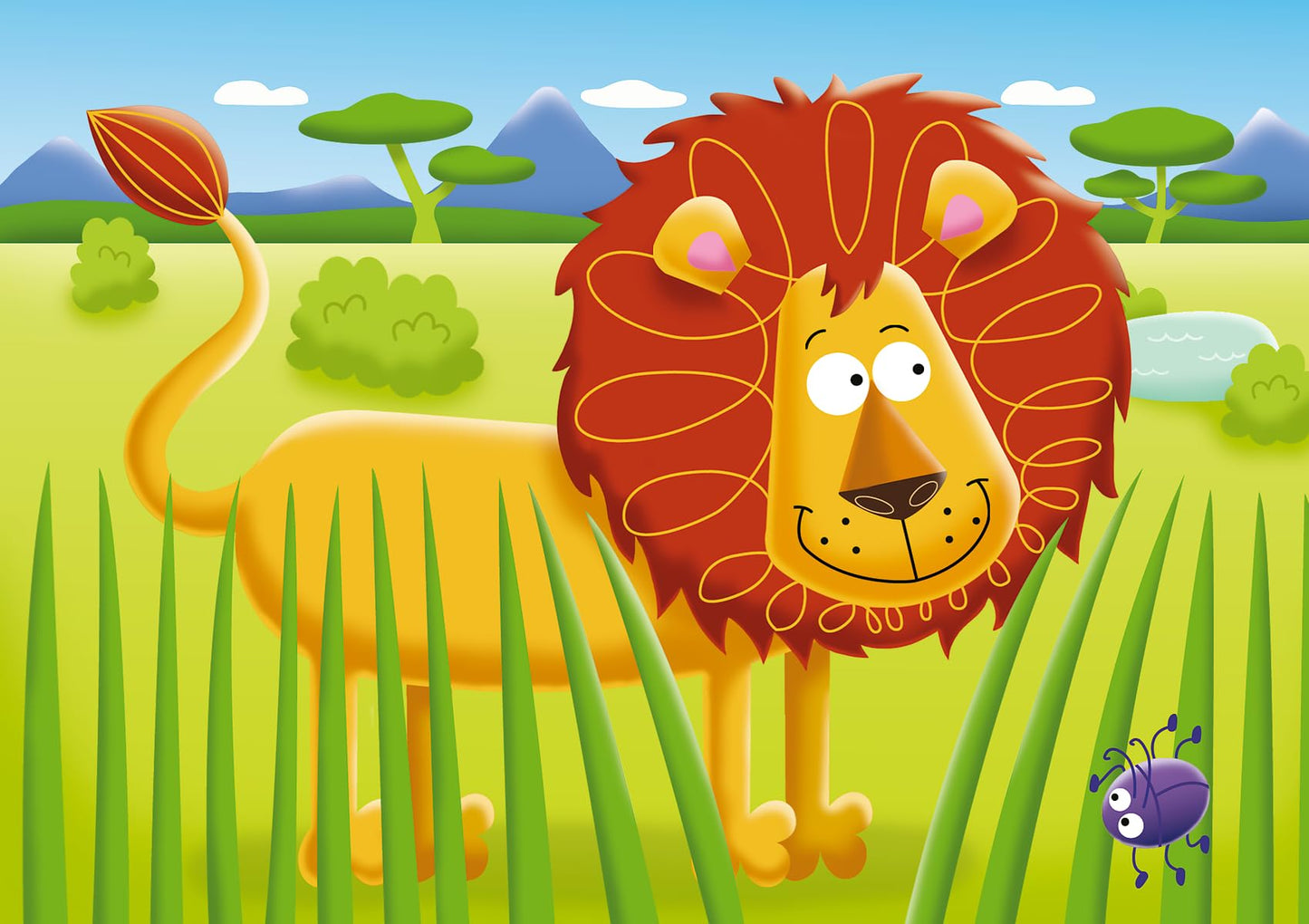 Ravensburger My First Puzzle: On Safari (2: 3: 4 & 5 Piece) Jigsaw Puzzle for Kids - Every Piece is Unique, Pieces Fit Together Perfectly