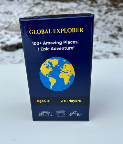 Global Explorer - Family Travel Card Game (Ages 8+) | 100+ Countries, Fun Facts & Fast Play | 2-6 Players, 15-25 Min | Educational Geography & History