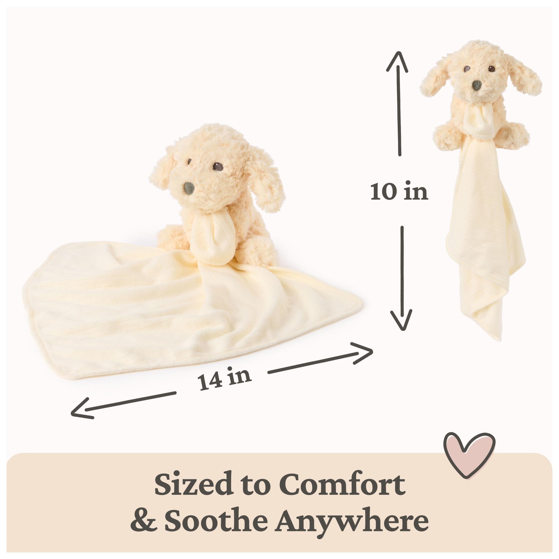 GUND Baby Muttsy 6-Inch Lovey Stuffed Animal Toy with Blanket