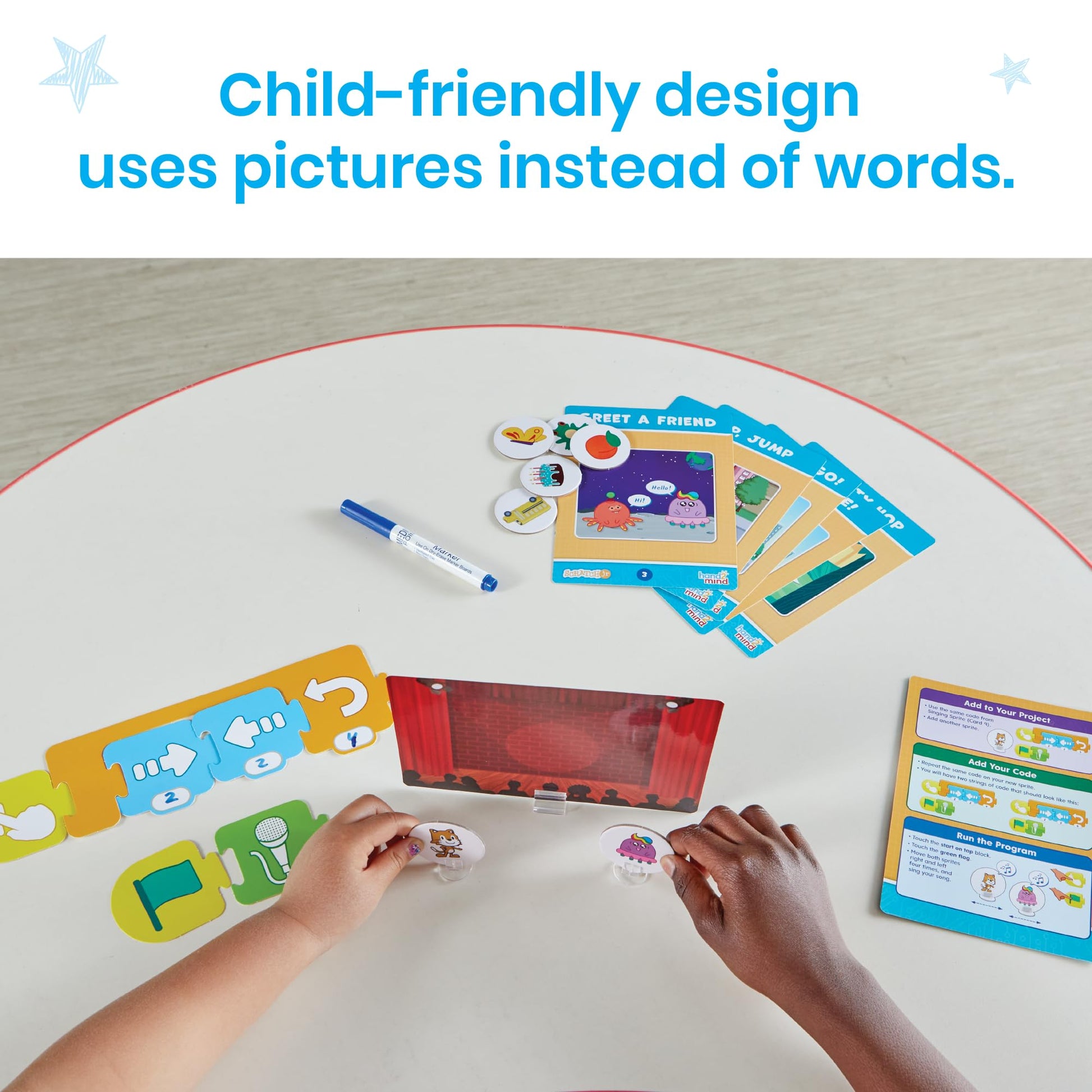 hand2mind ScratchJr Block-Based Coding Student Activity Set, Learn to Code, Computer Science and Programming for Kids, STEM Activities, STEM