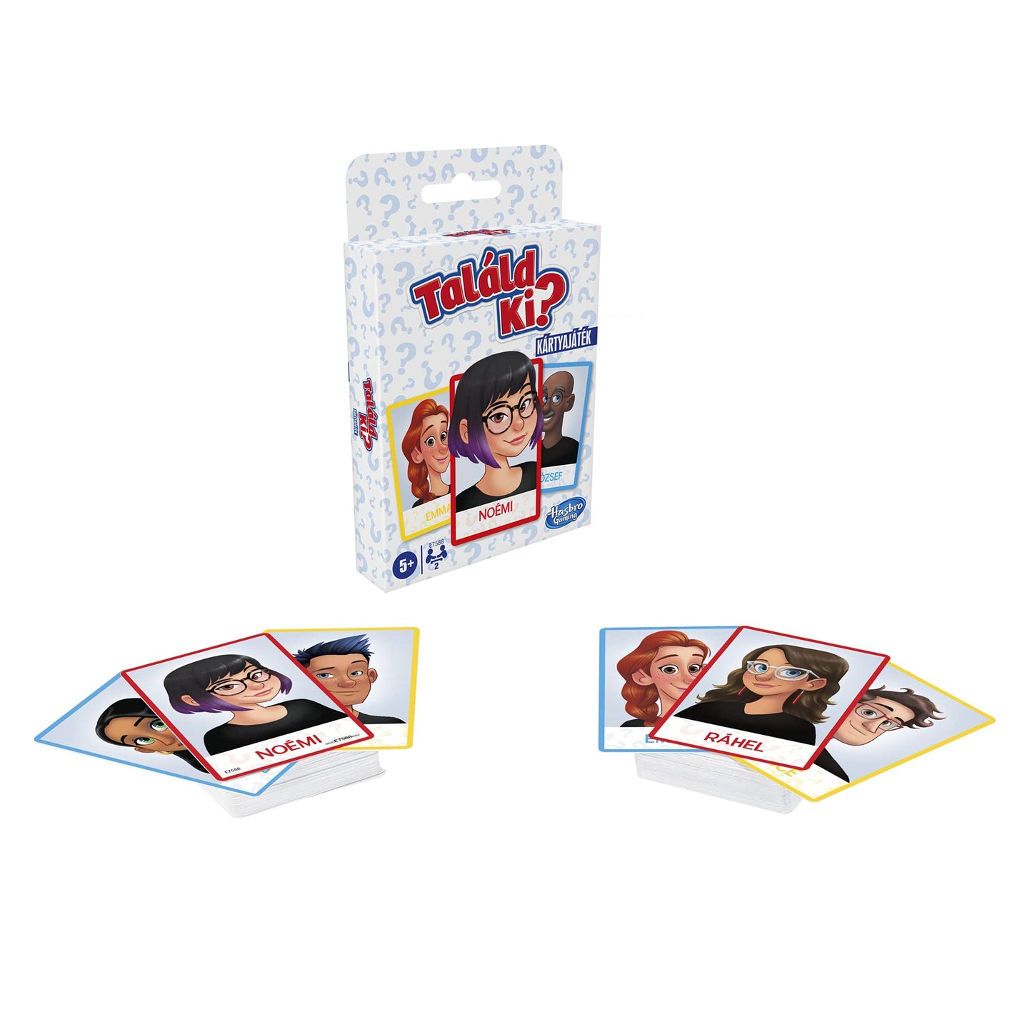 Hasbro Gaming Guess Who? Card Game for Kids, 2 Player Guessing Game, Fun Summer Activities, Vacation Travel Essentials, Ages 5+