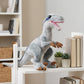 Velociraptor Dinosaur Plush Toy - Gray 17” Dinosaur Tyrannosaurus Stuffed Animal Plushie, Figurines Dinosauria Tyrannosaurus Stuffed Toys Soft, Gifts