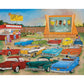 Bits and Pieces - 300 Piece Jigsaw Puzzle for Adults - Drive Inn - Classic Americana Jigsaw Puzzle by Artist Kay Lamb Shannon, Completed Puzzle Size