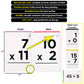 Award-Winning Math Flash Cards - 600 Addition, Subtraction, Multiplication & Division Facts - 2 Facts Per Card - 20 Games & Teaching Methods - Grades