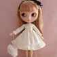 XiDonDon Doll Clothing Fashion Dress for Blyth,Ob24,Licca,Azone BJD Doll Clothes Toys Accessories Gifts (Apricot)(Only Clothes)