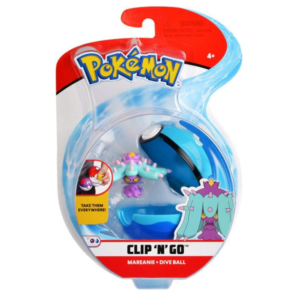 Pokémon Clip 'N Go Cubone & Dusk Ball Set Battle Ready S3