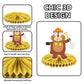 Happy Groundhog Day Honeycomb Centerpieces Cute Cartoon Animals Theme Decor for February 2nd Holidays Festival Groundhog Day Weather Forecast Spring
