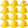 JOYIN 24 Pcs Toy Construction Hard Hats, Soft Plastic Yellow Kids Party Hat, Birthday for Construction Birthday Party, Children’s Engineer,Building