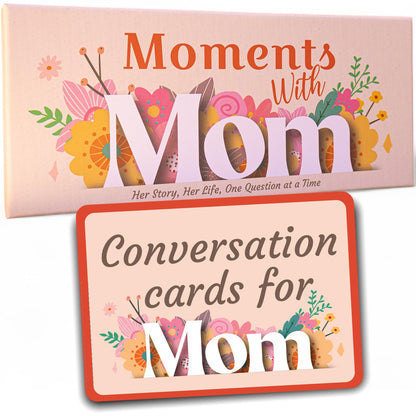 Game That Song Moments with Mom - Conversation Cards Gift for Mother's on her Day! Includes 120 question Cards for boy and Daughter Gifts to Learn