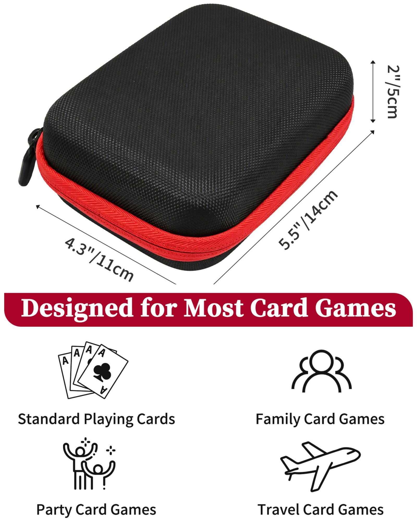 Mavronley Playing Card Game Case, Card Holder, Storage Box for UNO, SKYJO, Five Crowns, Phase 10 and More (Case Only)