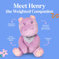 Lilly's Love Weighted Stuffed Animals for Adults & Kids - 5lb Calming Hippo Plush for Anxiety, ADHD & Sensory | Machine Washable Weighted Stuffed