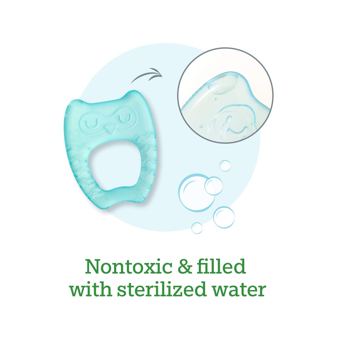 Cool Nature Teether (2 Pack)-Yellow/Aqua Set
