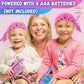 Waka Waka Walkie Talkies for Kids (2 Pack, Pink and Light Blue) - Long Range Two-Way Walkie Talkie Set with Bandanas and Whistles Included - Great for