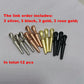 12pcs Length 1inch Metal Cribbage Pegs Board Steel Cone for 1/8 Holes 4 Colors Cribbage Traditional Board Game Gold White Black and Rose Gold