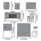 BMC Classic Marx Military Base Camp - 44pc Plastic Army Men Playset Accessories