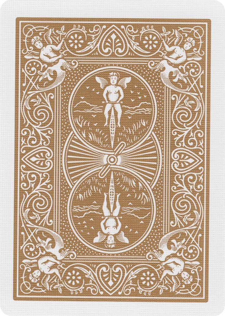 Bicycle Rider Back Gold Deck