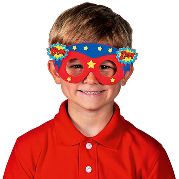 Kids Superhero Foam Glasses Craft Kit -12 - Crafts for Kids and Fun Home Activities