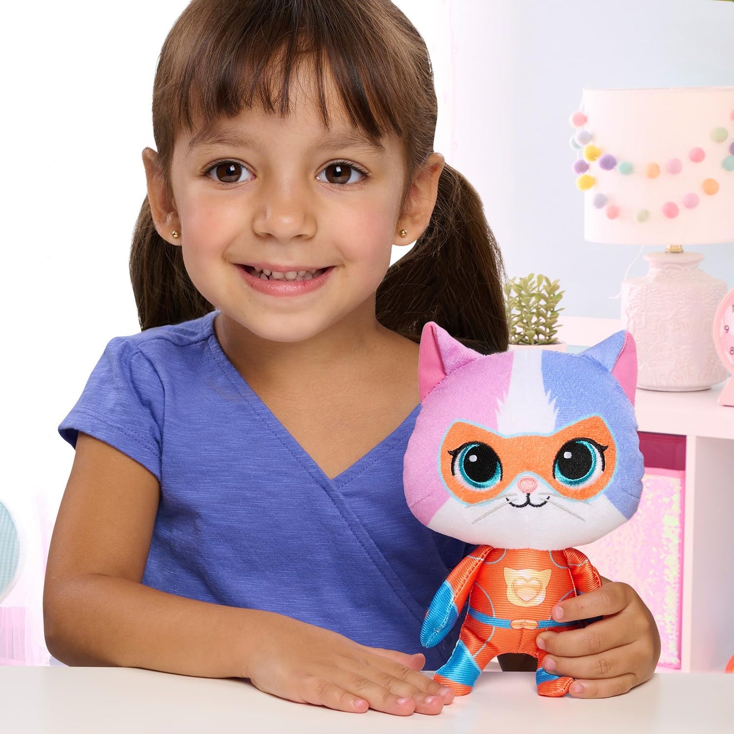 Disney Junior SuperKitties Small Plush Stuffed Animal, Buddy, Kitten, Kids Toys for Ages 2 Up by Just Play