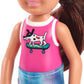Barbie Chelsea Doll (6-inch Brunette) Wearing Sparkly Skirt, Molded Unicorn Top & Green Shoes, Gift for 3 to 7 Year Olds