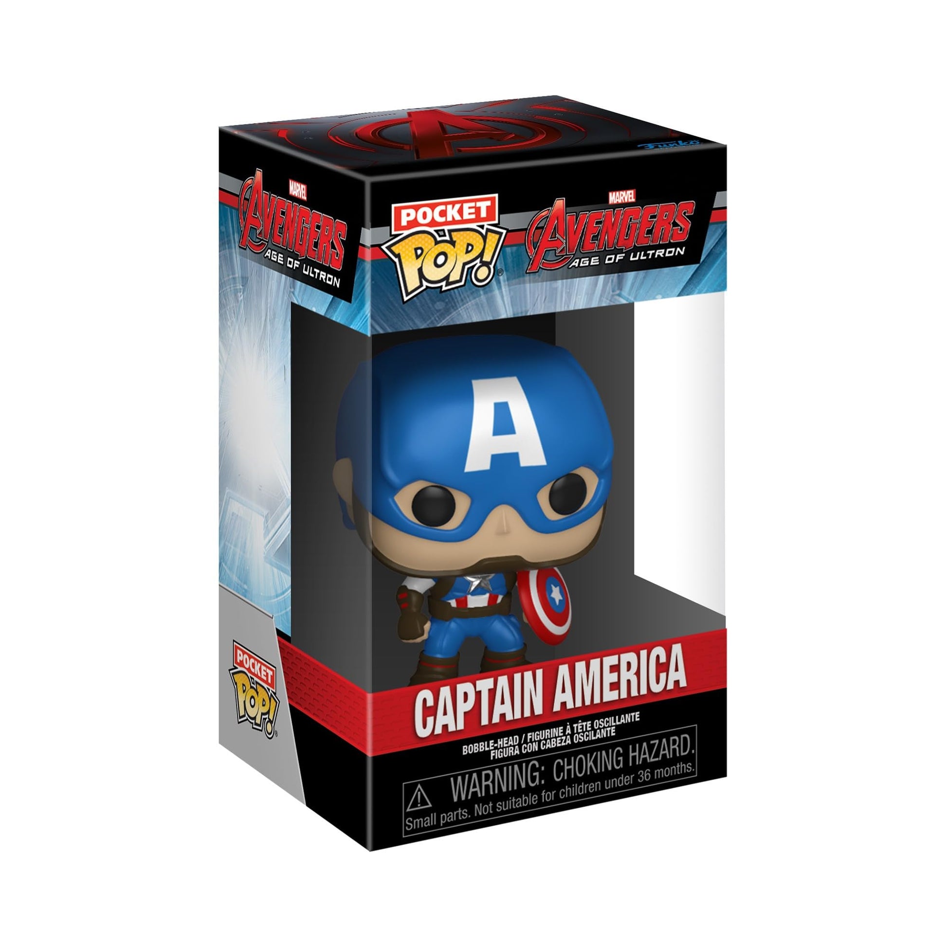 Funko Pop! Pocket Pop and Tee: Marvel - Captain America, Kids Small
