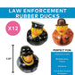 Fun Express Law Enforcement Rubber Duckies, Police Officer, SWAT Team and State Troopers, Birthday Party and Celebration Supplies (12 Pieces)