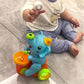 Billowvolve Musical Walking Elephant Drummer Toy Multifunctional Drumming Car Blow Floating Ball Tricycle Children's Drum with LED Lights